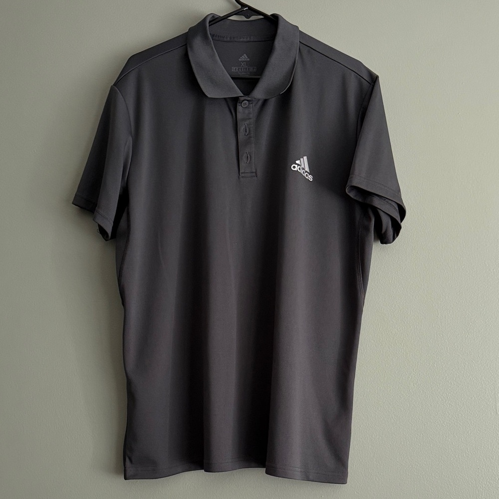 Adidas Men's Charcoal Polo Shirt